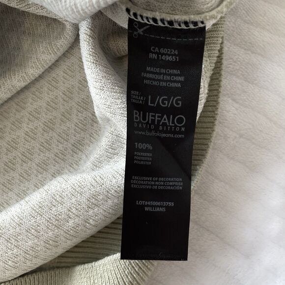 Buffalo David Bitton Willians Notch Collar Shirt Short Sleeve Sweater Mens Large - Picture 10 of 14